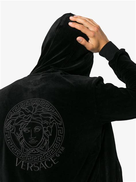 siyah black versace hoodie|Versace Hoodies for Men .